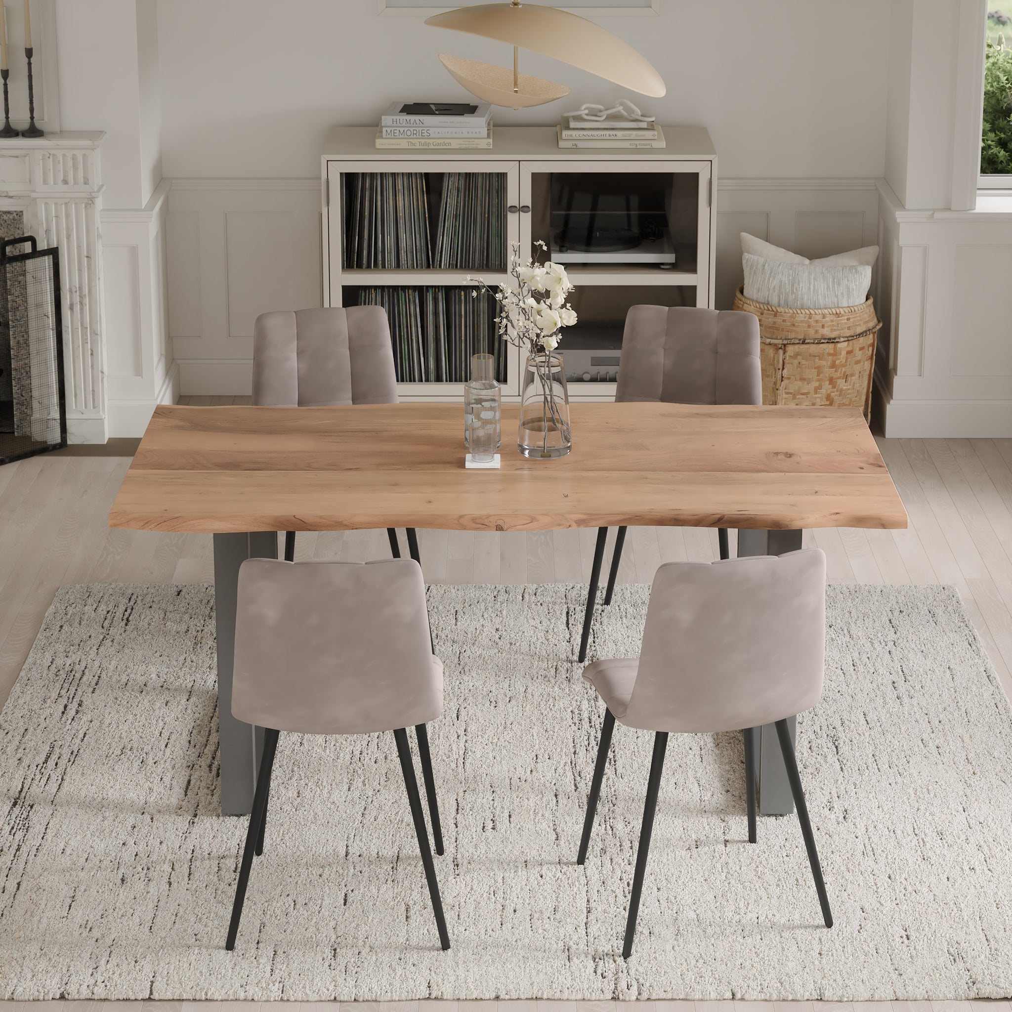 #naturfarben #260x100 #u-gestellsilber