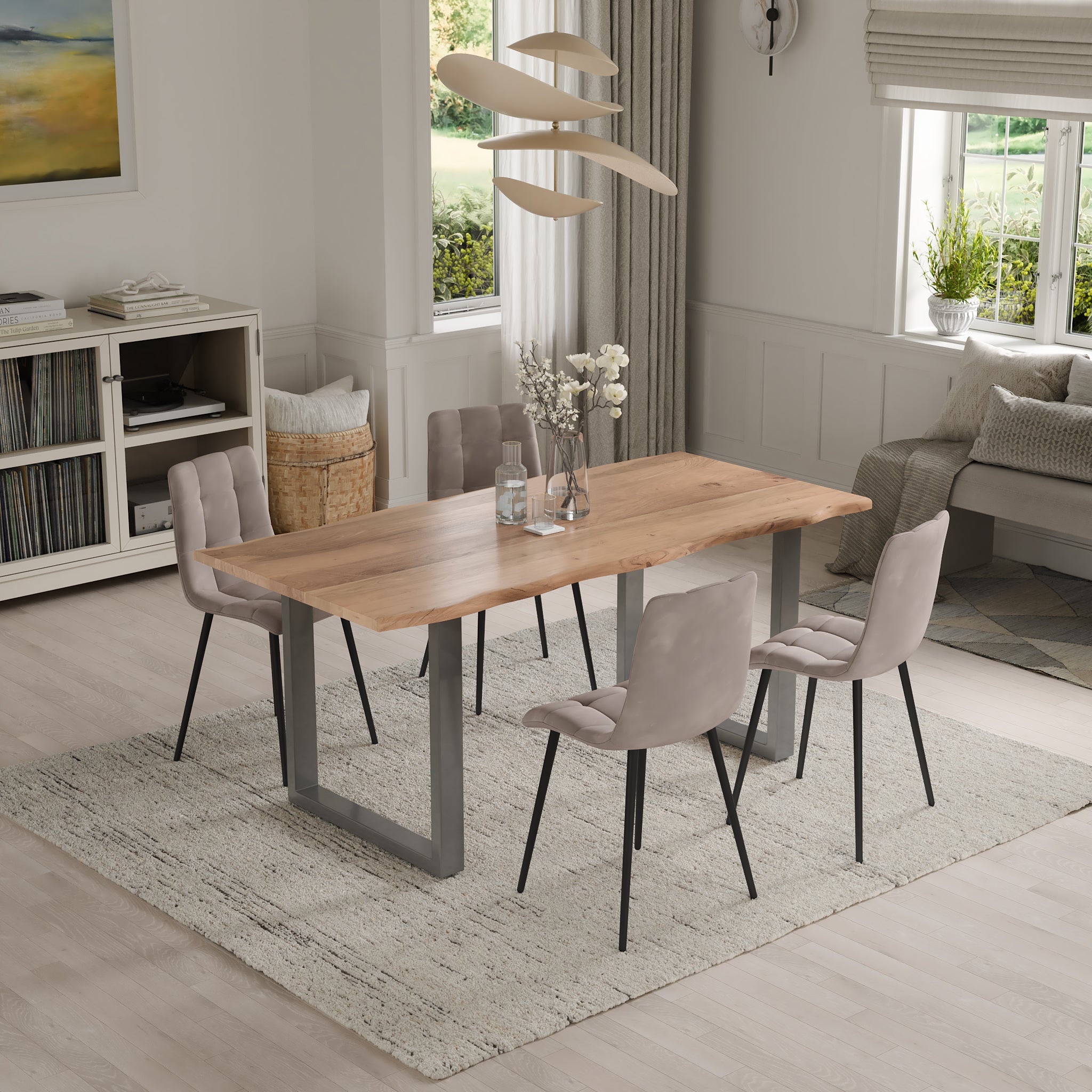 #naturfarben #80x80 #u-gestellsilber