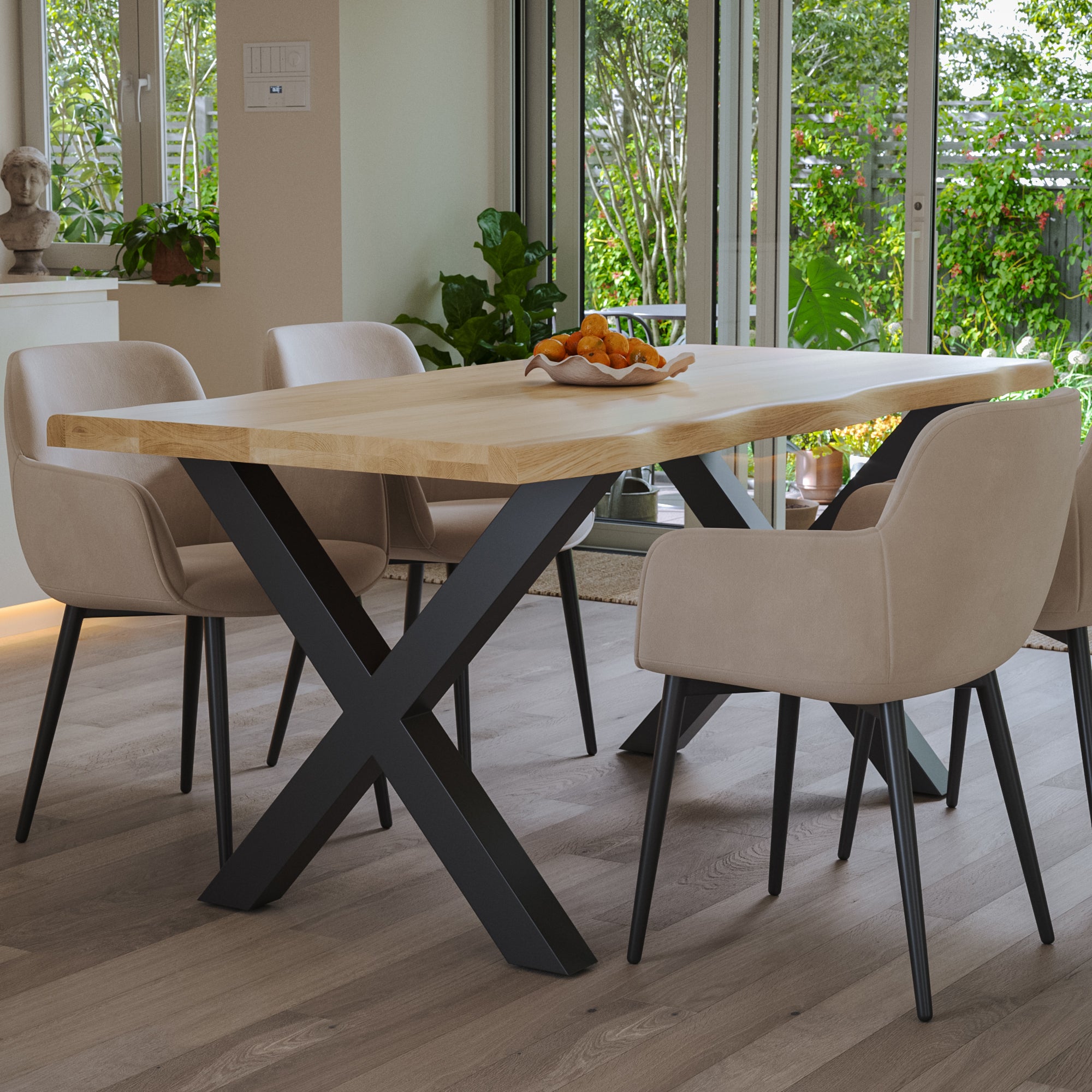 #naturfarben #300x100 #x-gestellschwarz