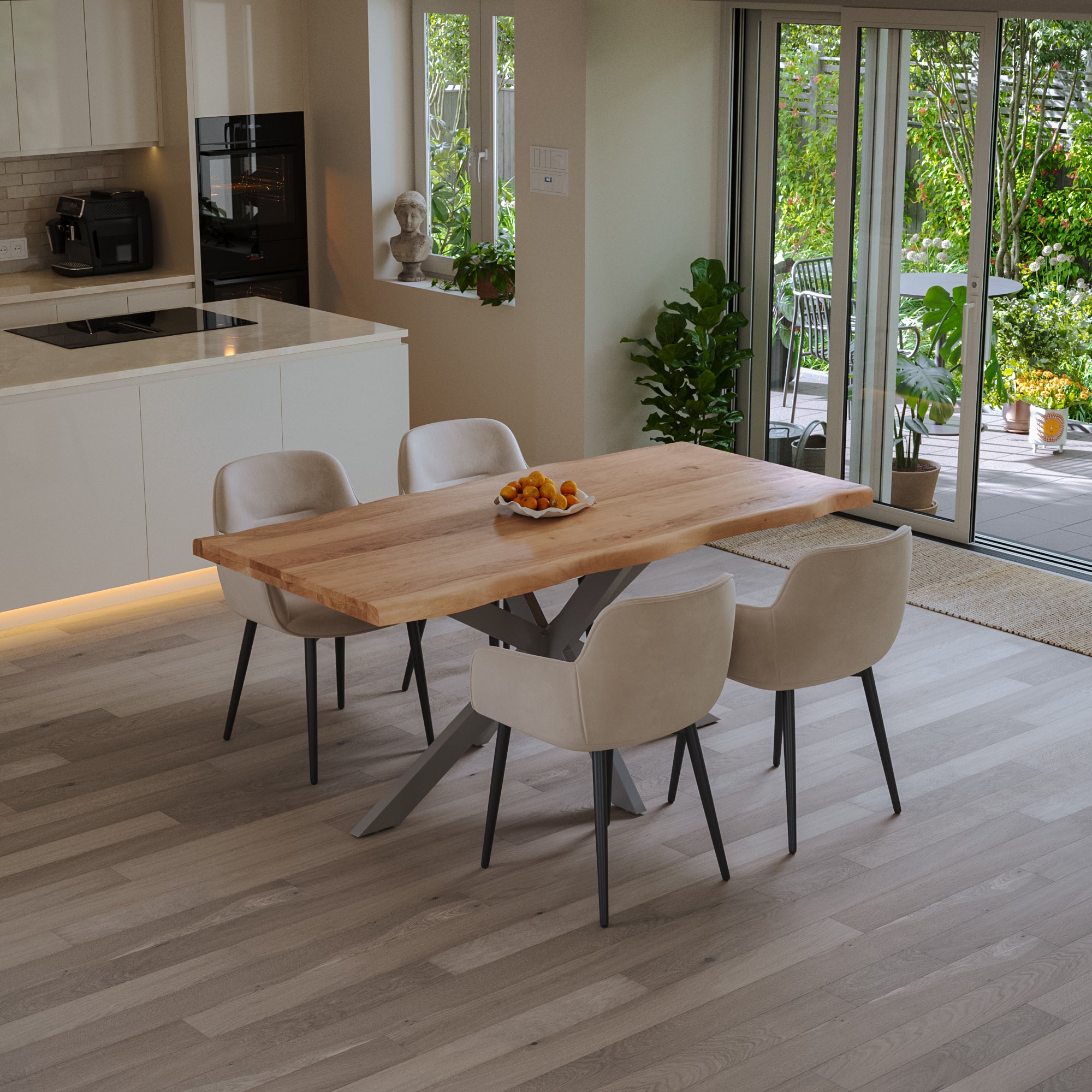 #naturfarben #140x80 #spider-gestellsilber