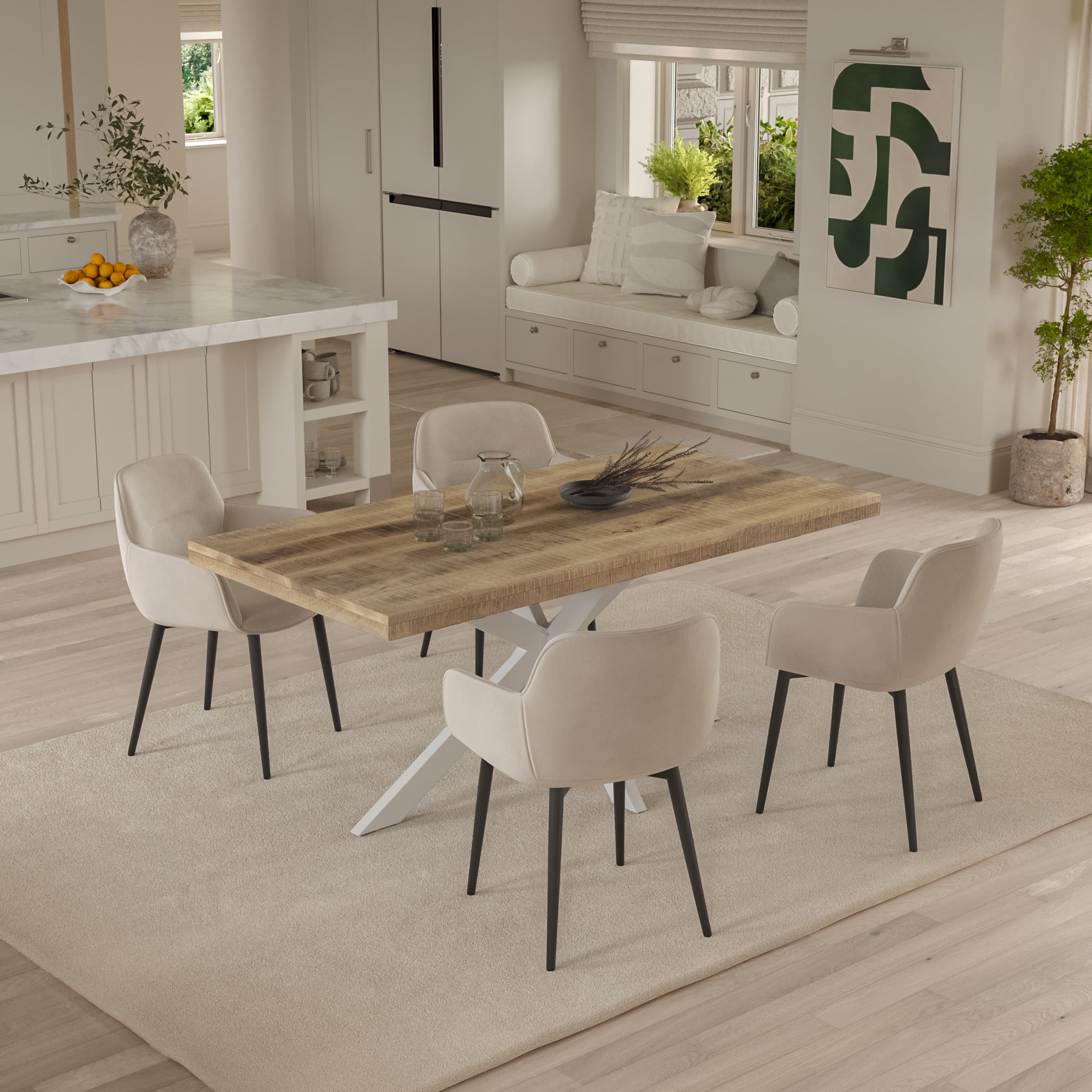 #mangonaturfarben #180x90 #spider-gestellweiß