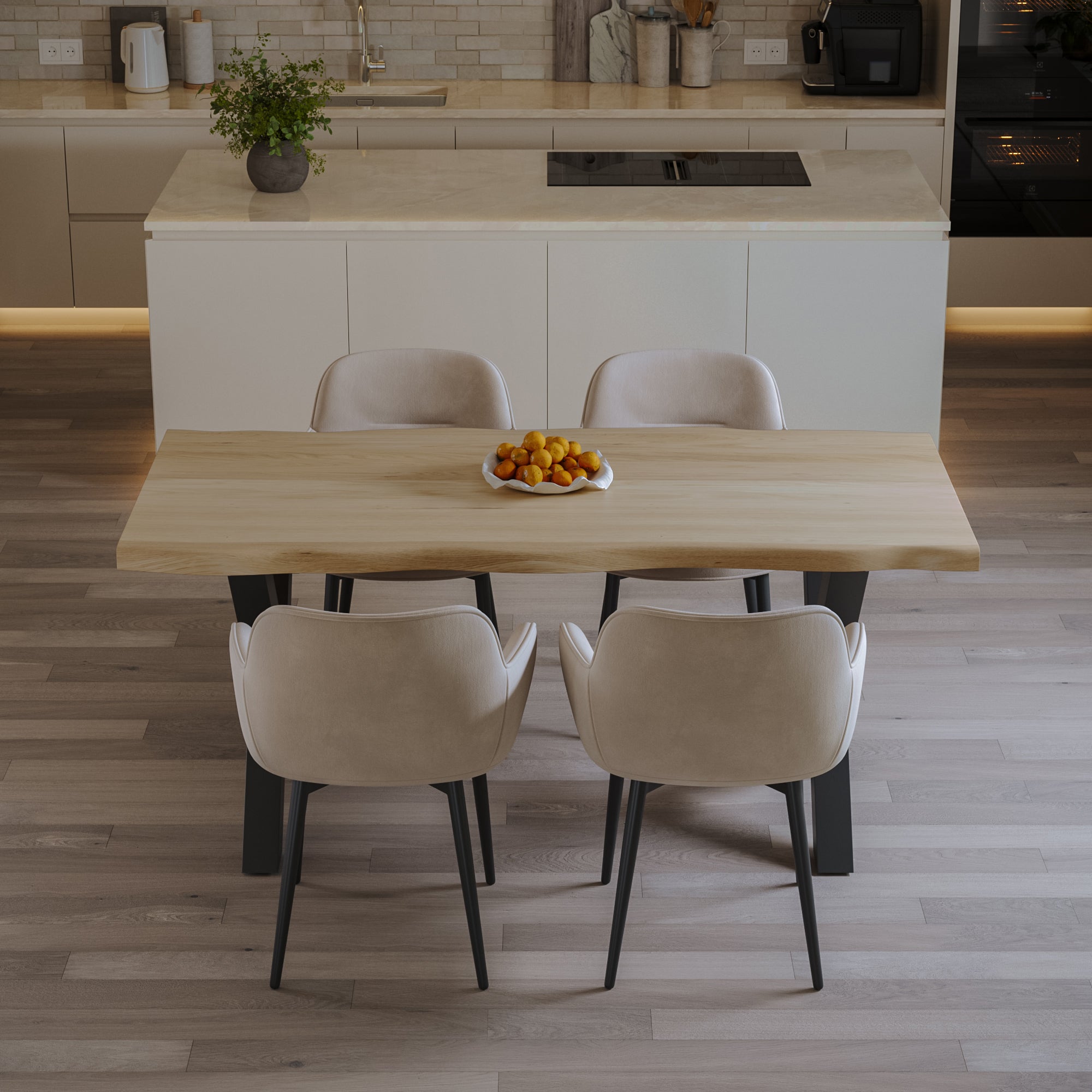 | #Farbe_naturfarben | #Größe_120x80 | #Gestell_X-Gestell Schwarz