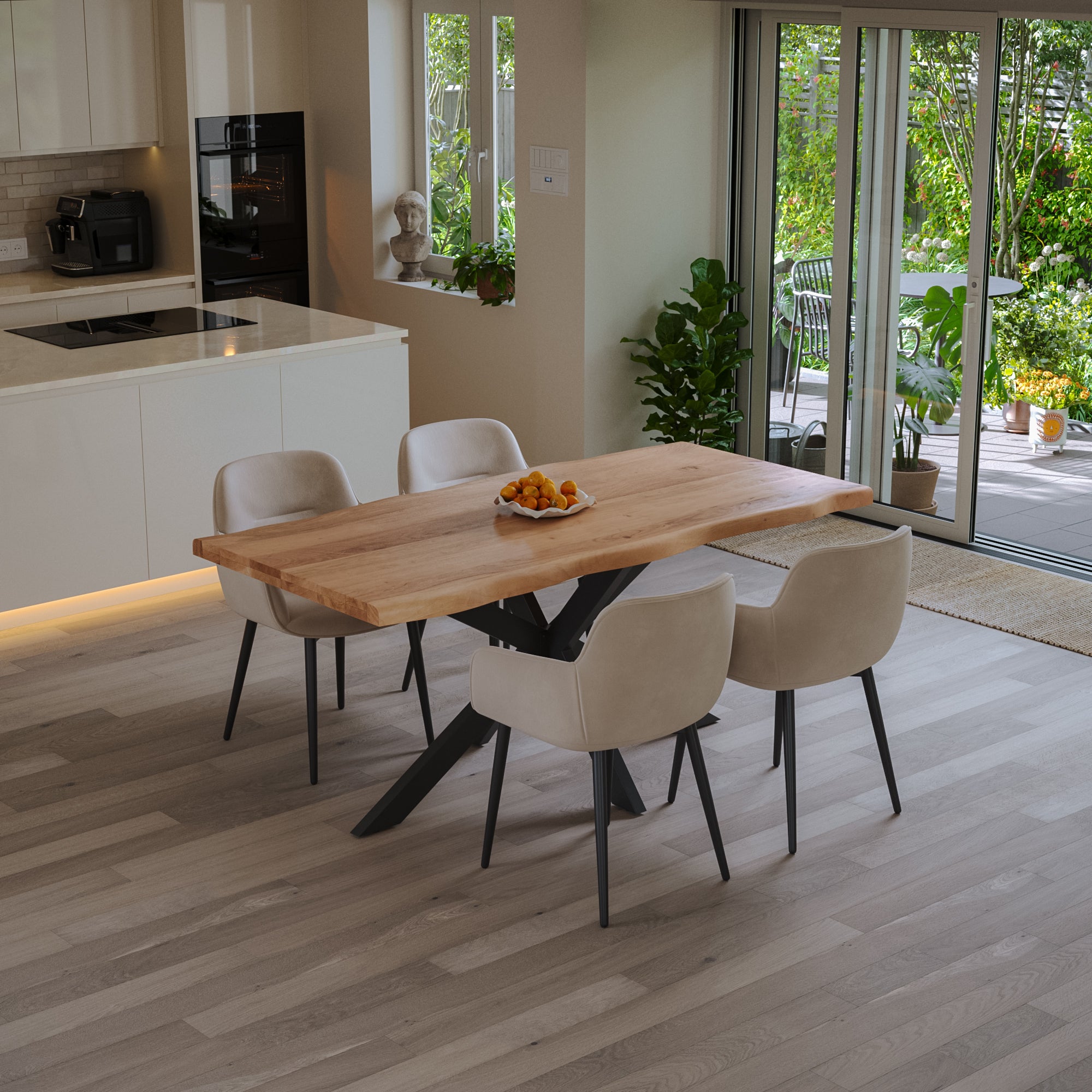 #naturfarben #160x85 #spider-gestellschwarz