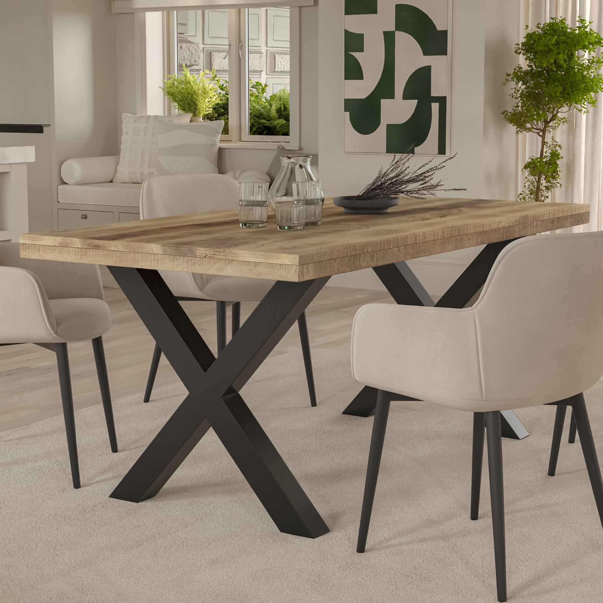 #mangonaturfarben #160x85 #x-gestellschwarz