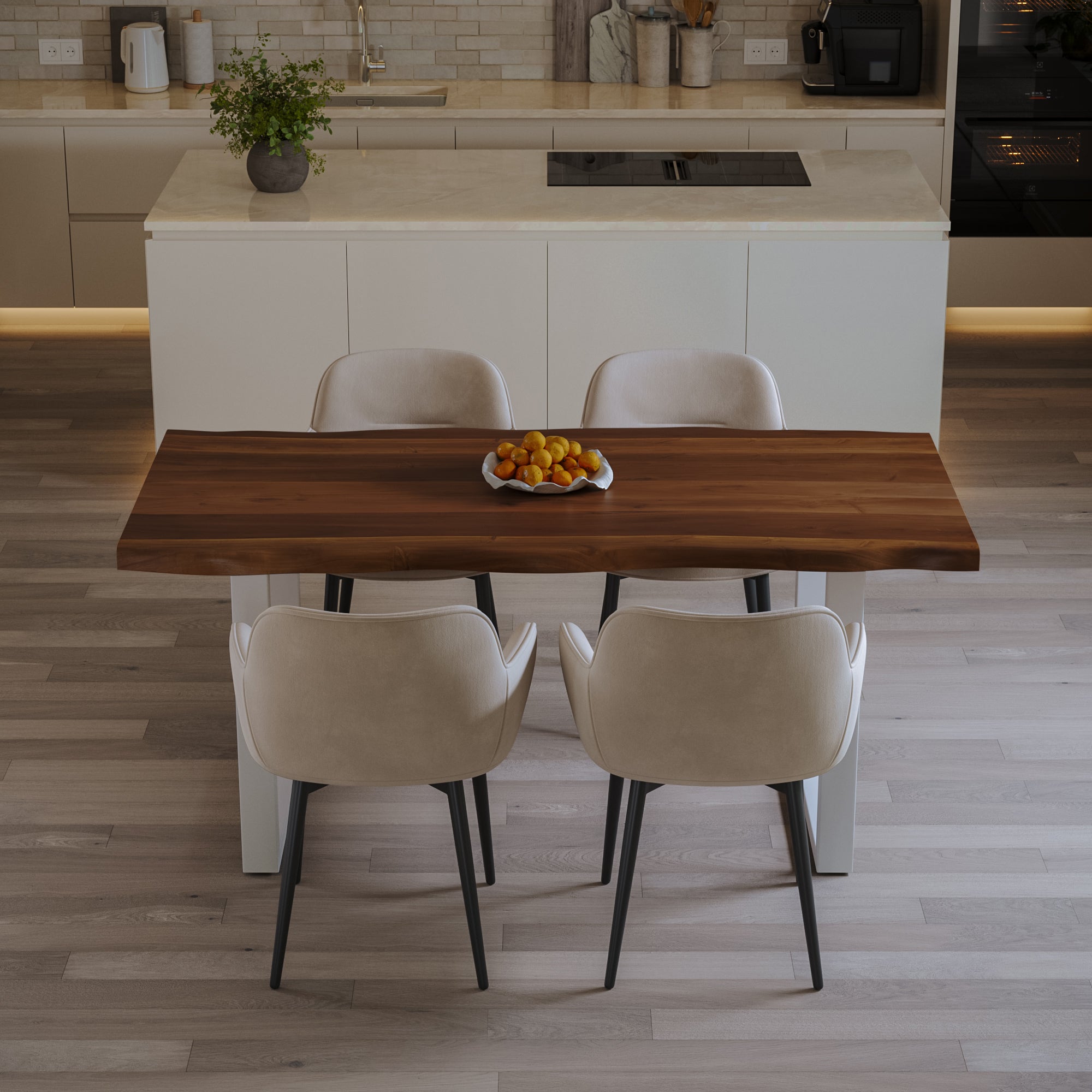 #nussbaumfarben #160x85 #u-gestellweiß