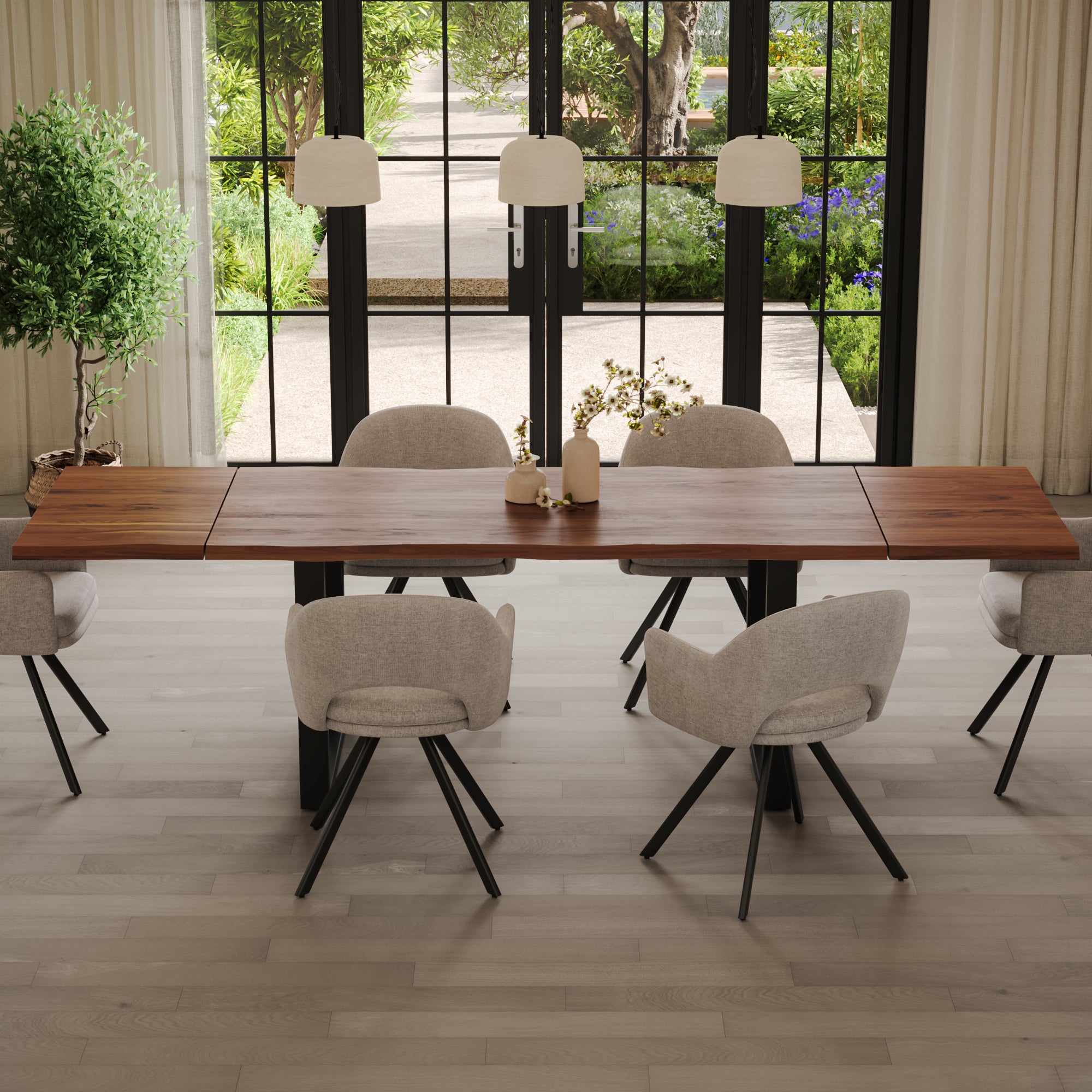 | #Farbe_nougatfarben | #Größe_160(260)x90 | #Gestell_U-Gestell Schwarz