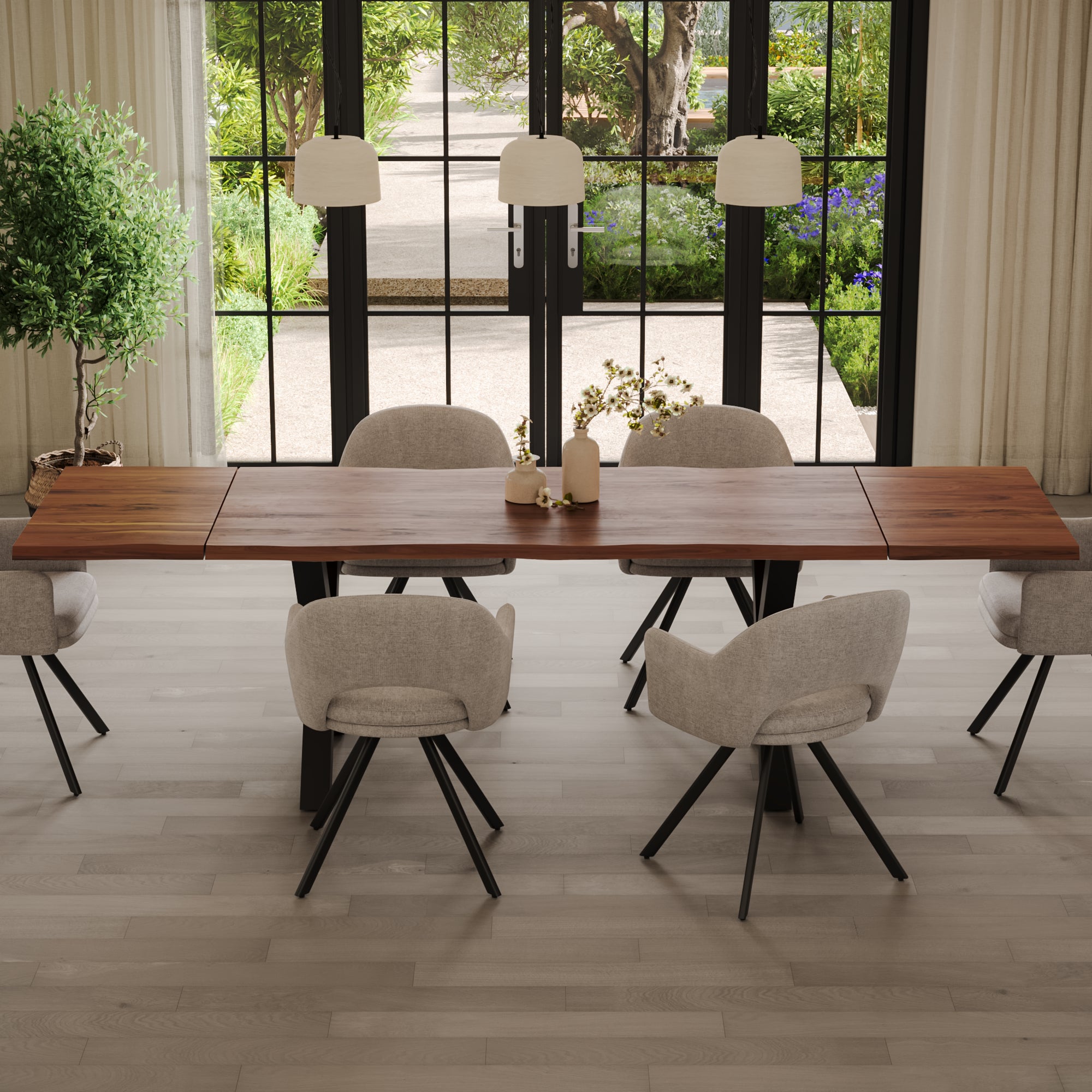 #nougatfarben #140(220)x90 #x-gestellschwarz