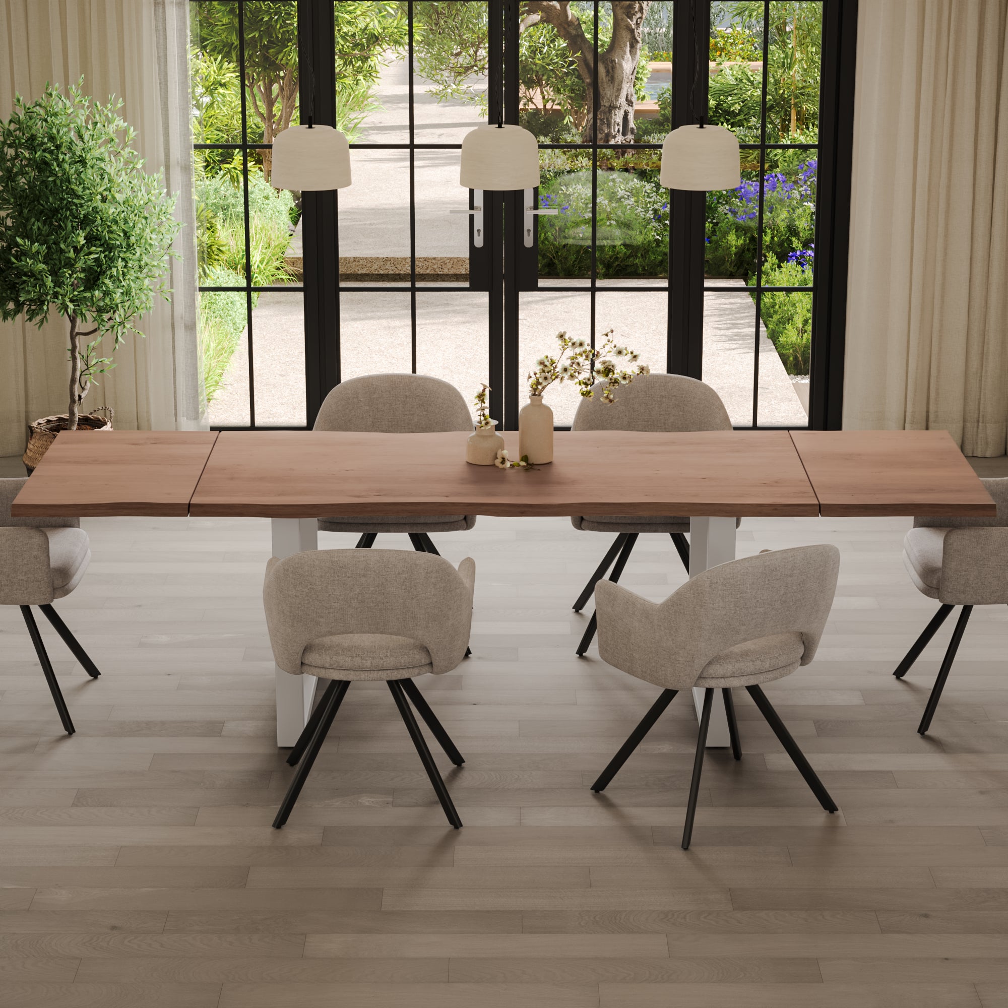 | #Farbe_stonefarben | #Größe_140(220)x90 | #Gestell_U-Gestell Weiß