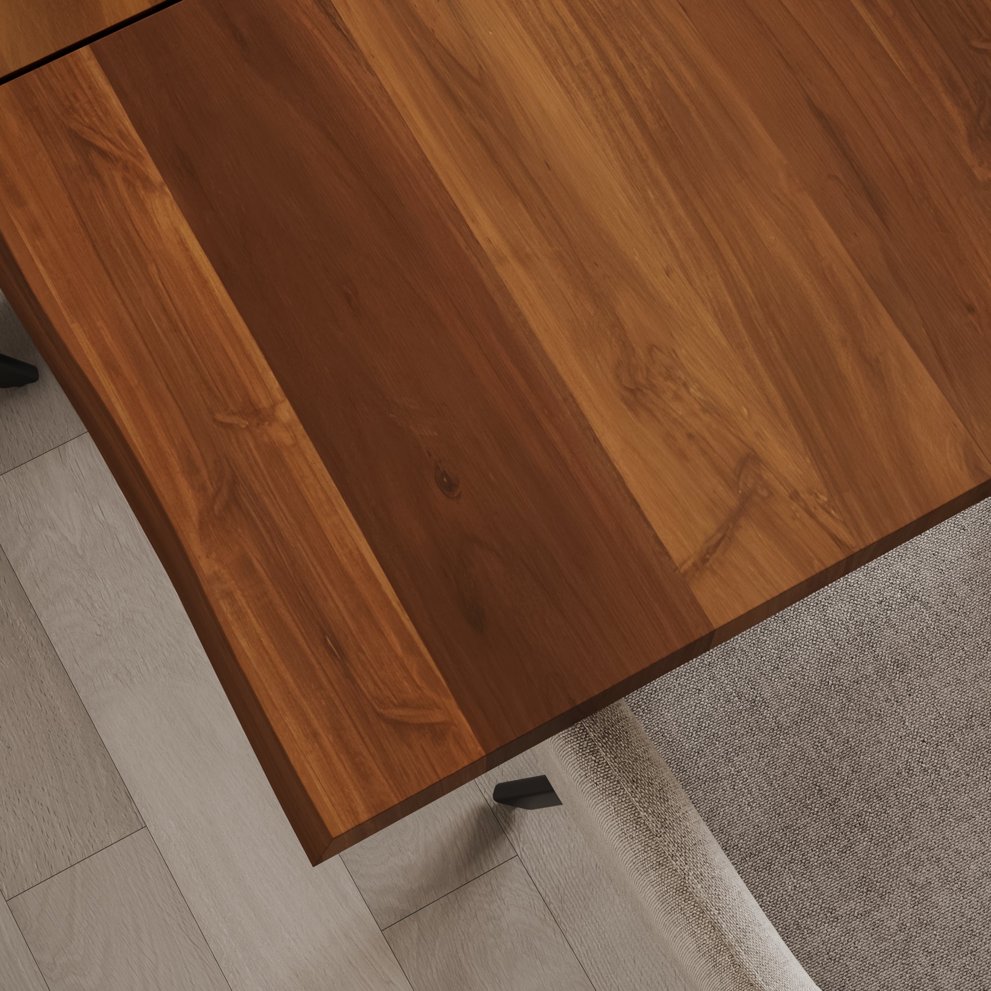 | #Farbe_nussbaumfarben | #Größe_200(300)x100 | #Gestell_X-Gestell Schwarz