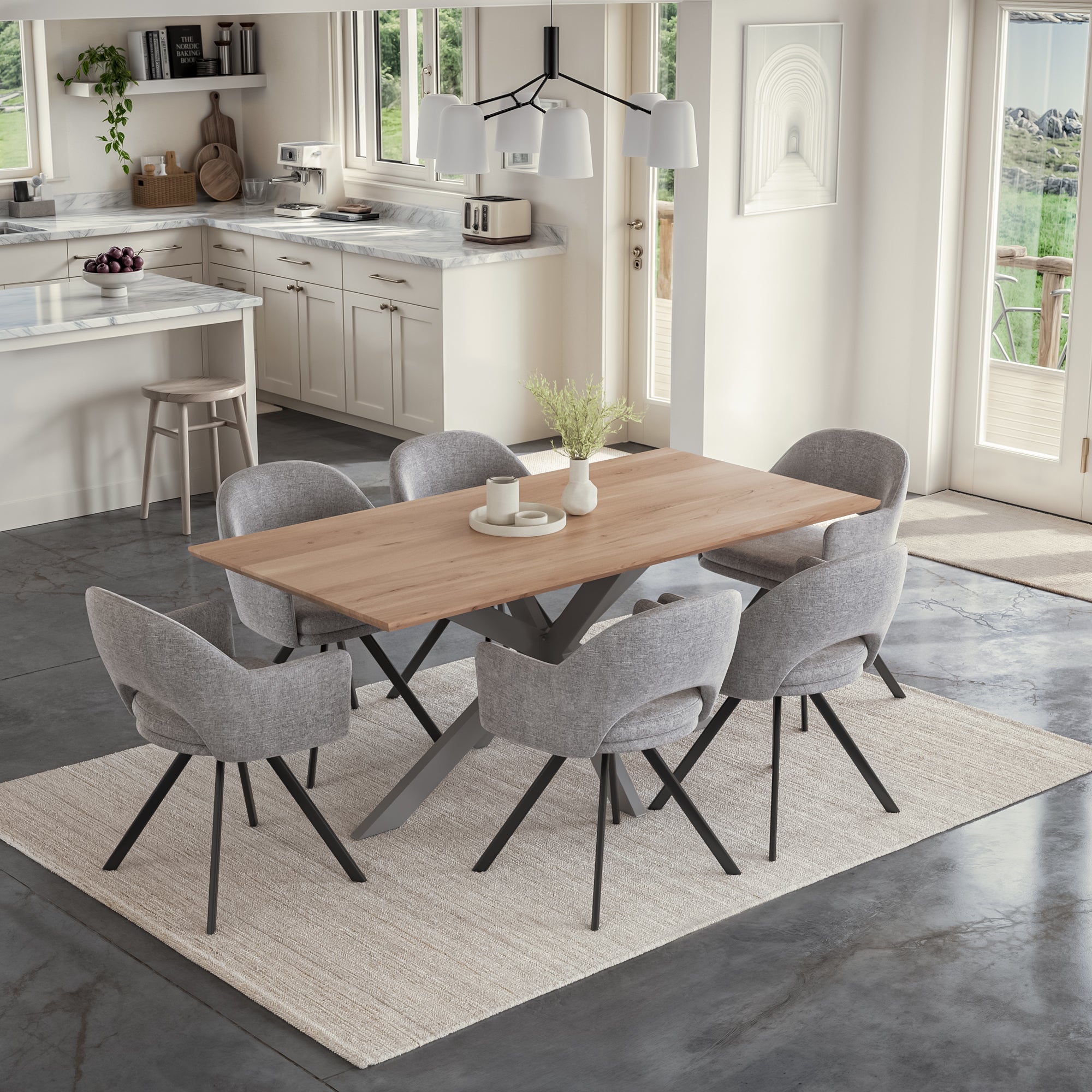 #naturfarben #140x80 #spider-gestellsilber