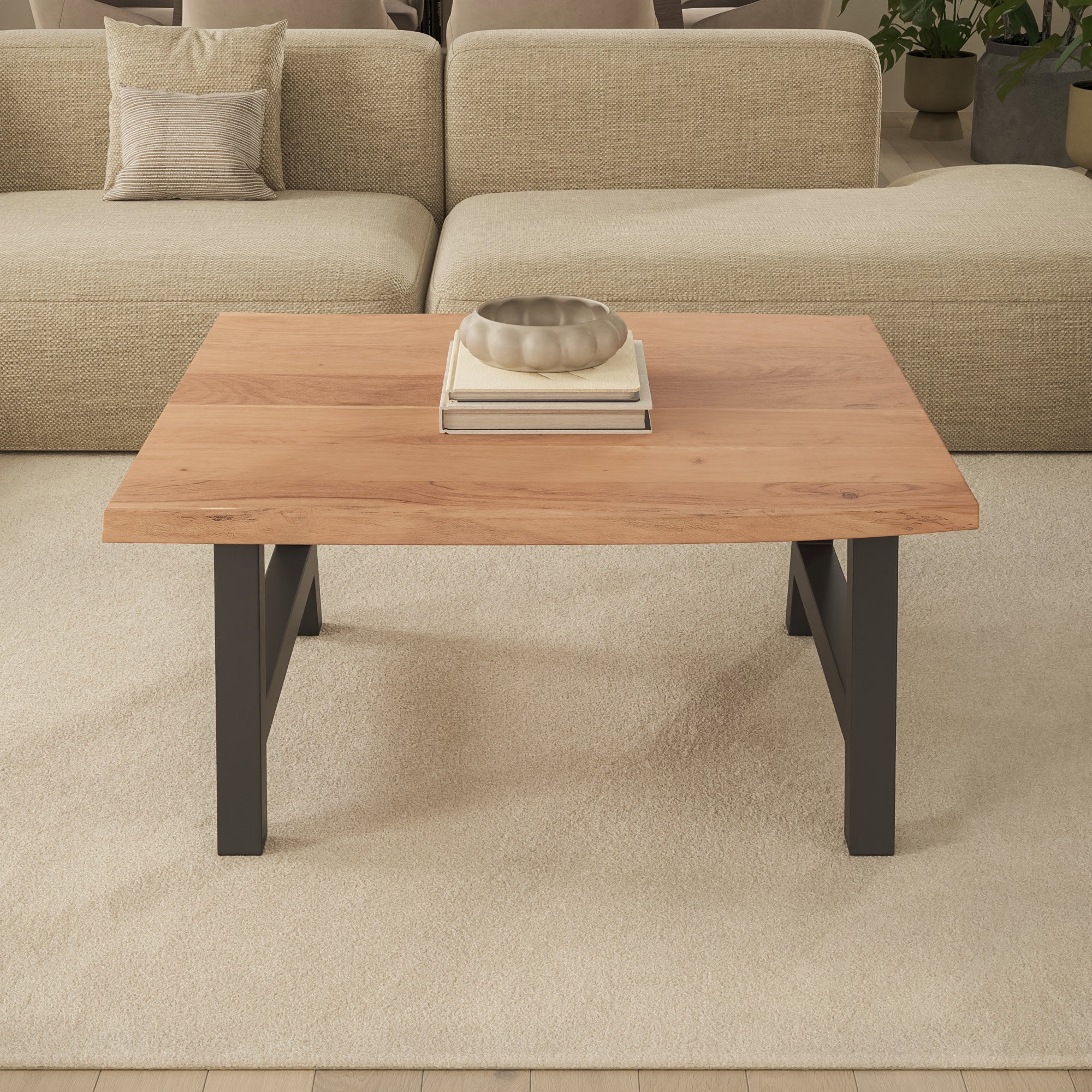#naturfarben #80x80 #a-gestellschwarz