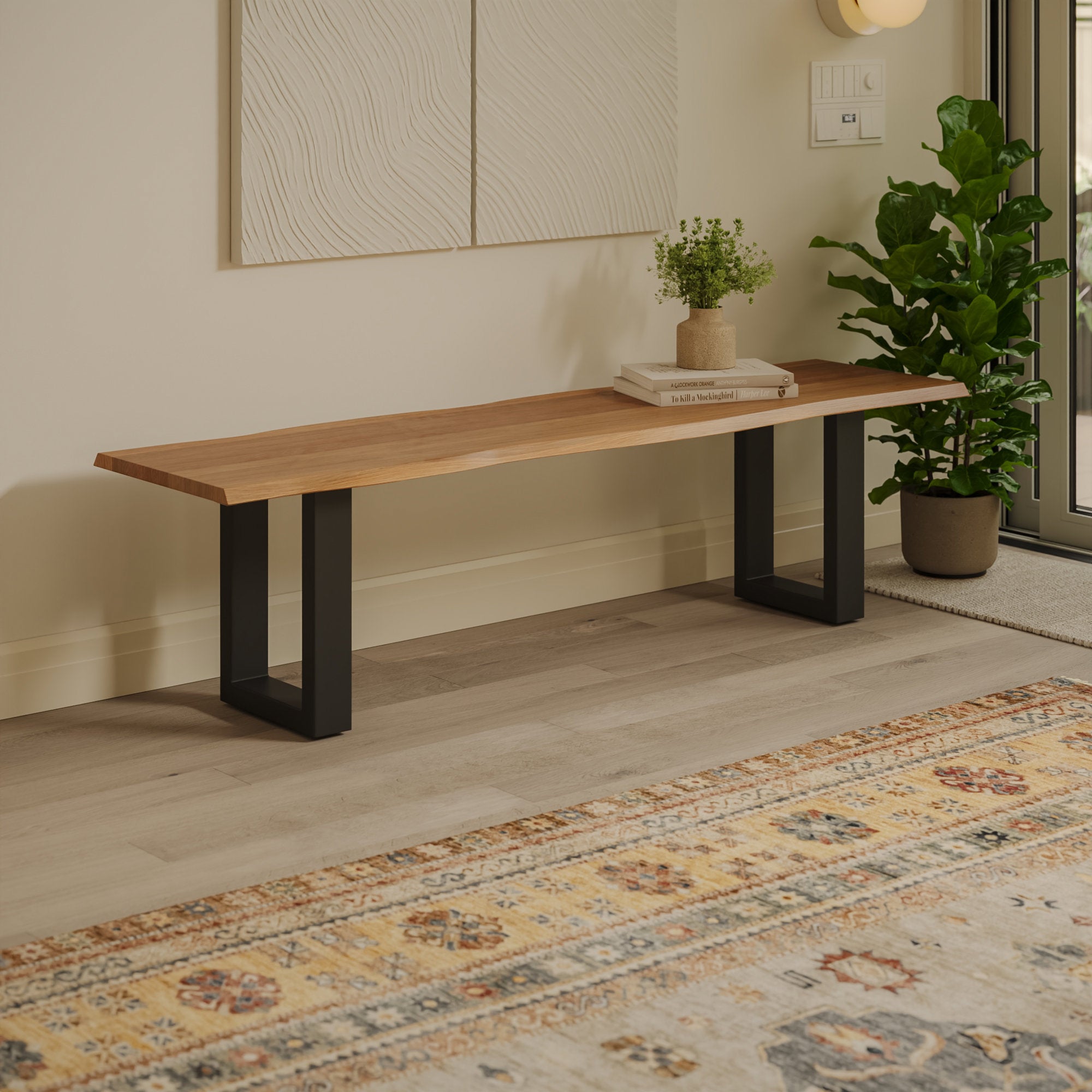 #akaziecognacfarben #160cm #u-gestellschwarz
