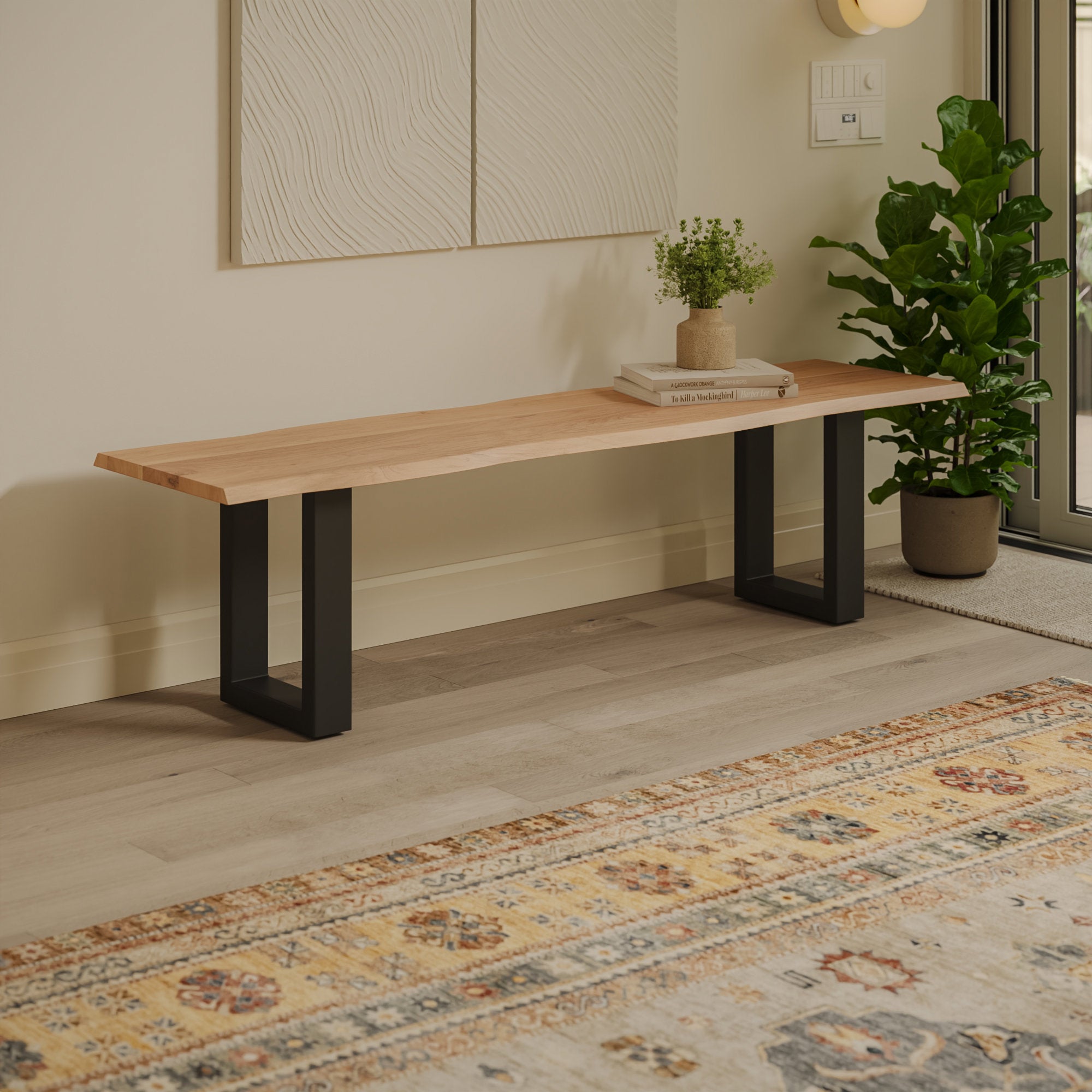 #akazienaturfarben #180cm #u-gestellschwarz
