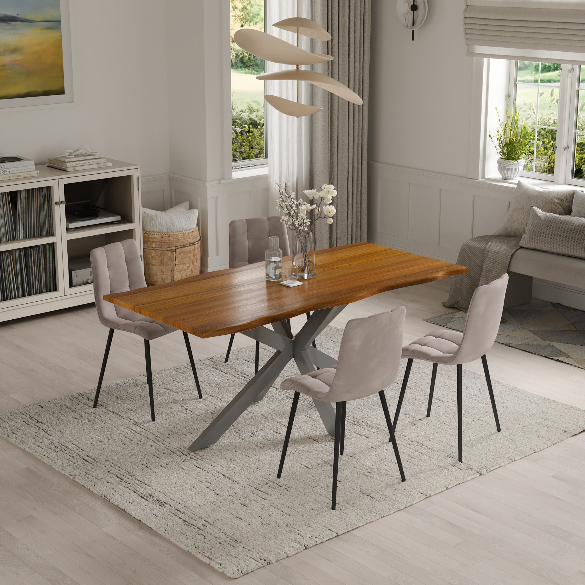 | #Farbe_cognacfarben | #Größe_180x90 | #Gestell_Spider-Gestell Silber