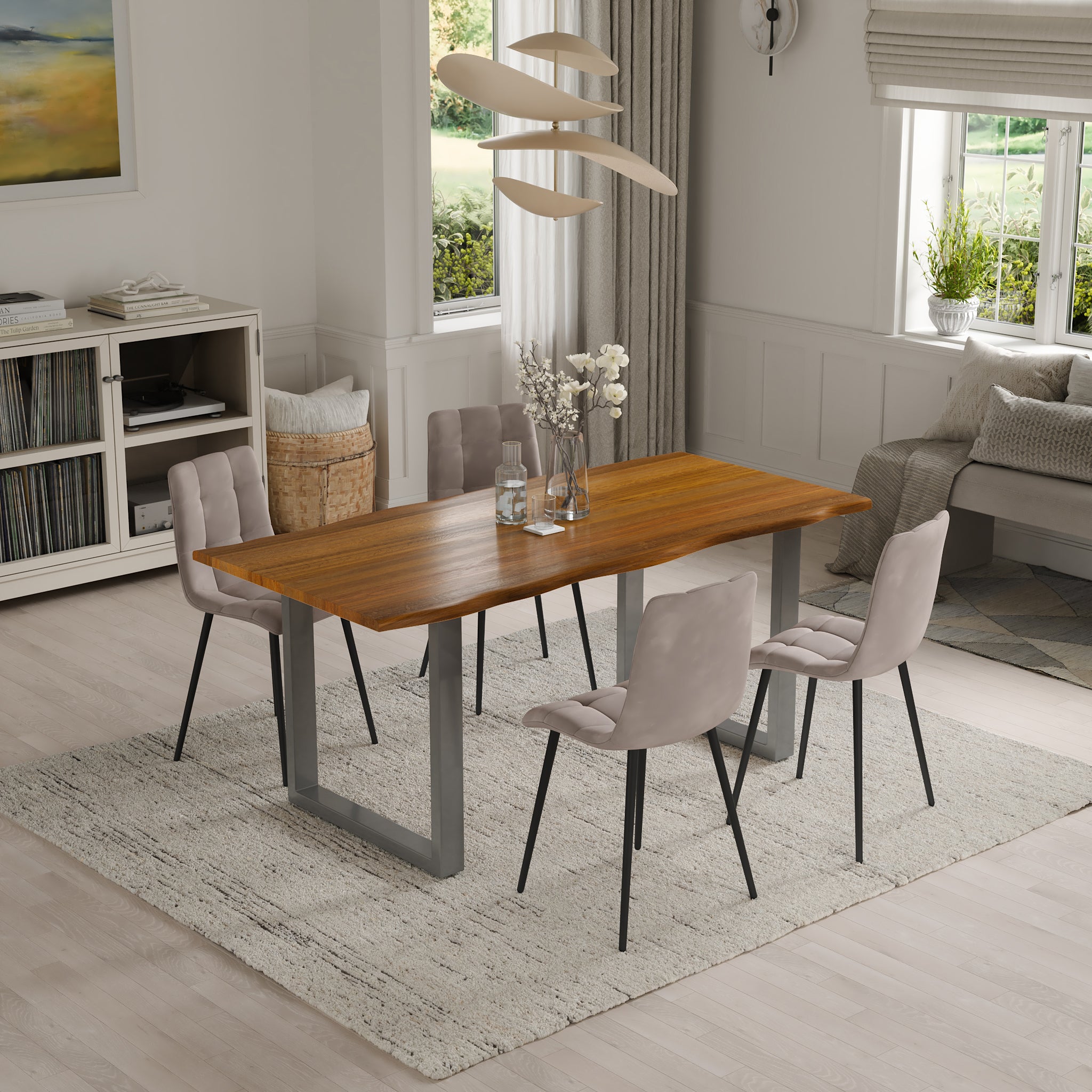 | #Farbe_cognacfarben | #Größe_180x90 | #Gestell_U-Gestell Silber