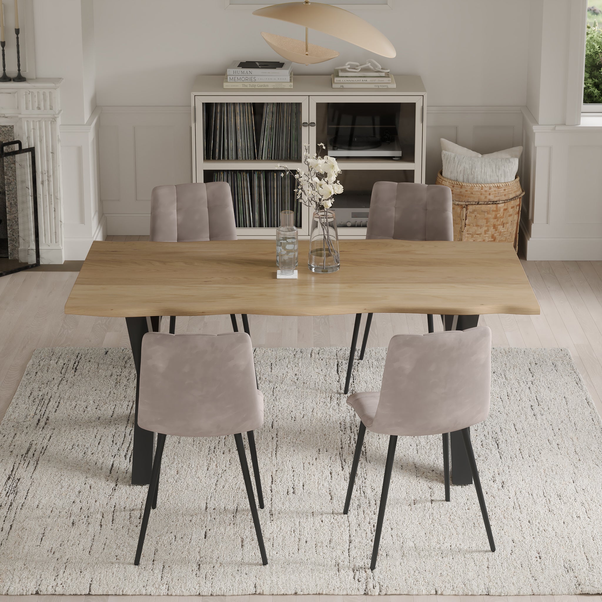 | #Farbe_eichefarben | #Größe_220 cm | #Gestell_X-Gestell Schwarz