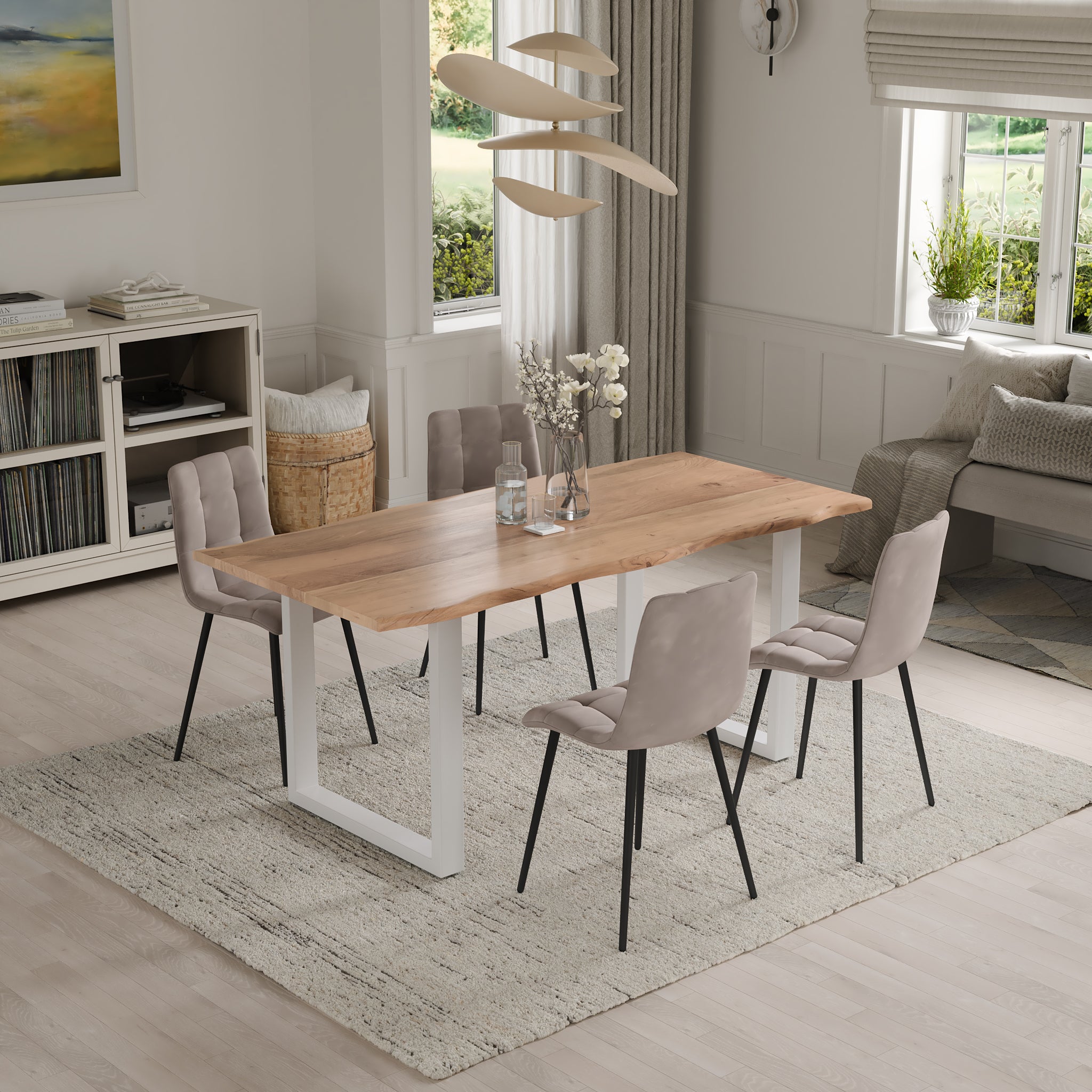 | #Farbe_naturfarben | #Größe_80 cm | #Gestell_U-Gestell Weiß