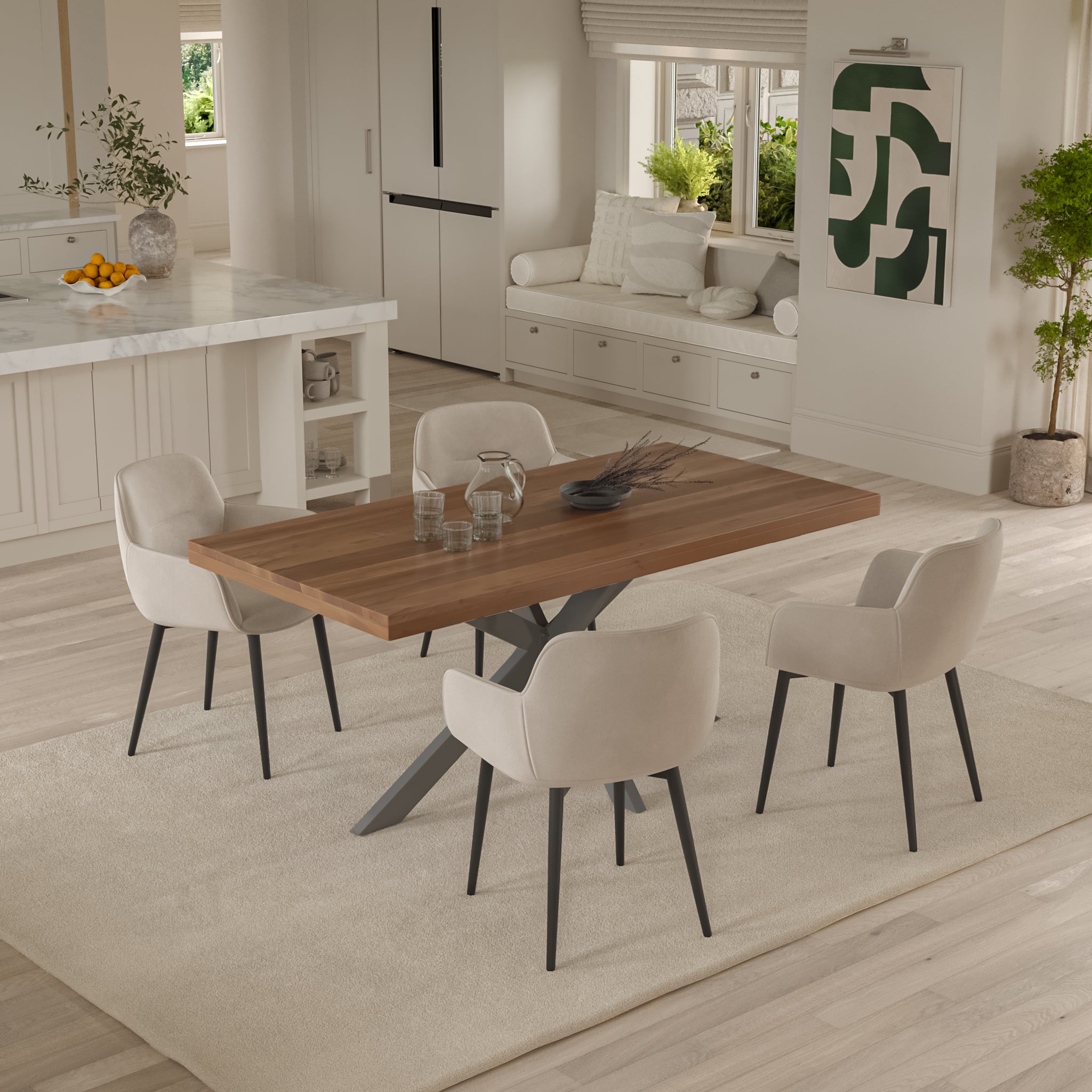 #akazienussbaumfarben #300x100 #spider-gestellsilber