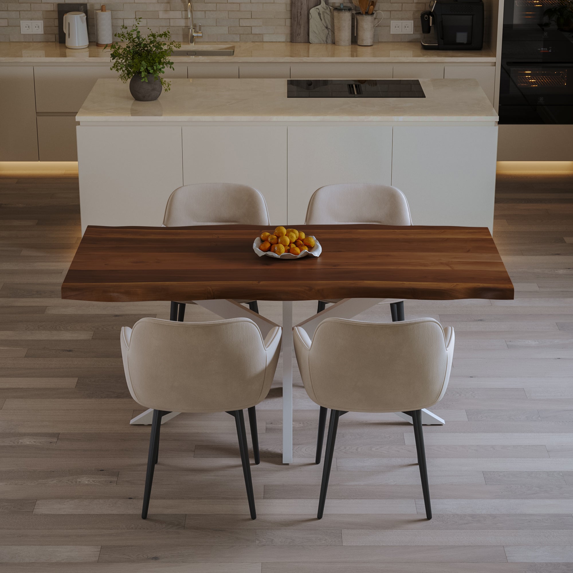 #nussbaumfarben #280x100 #spider-gestellweiß