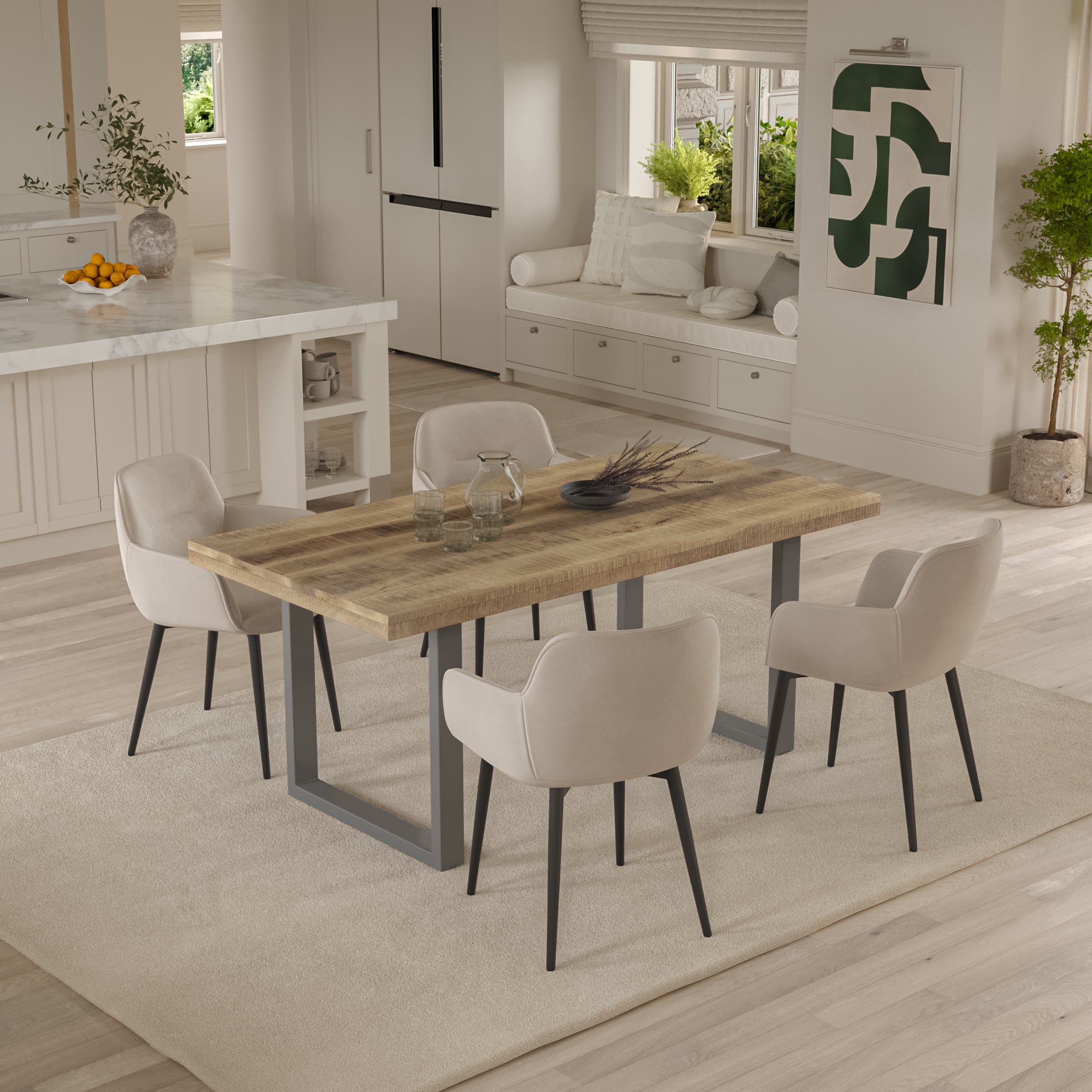 #mangonaturfarben #180x90 #u-gestellsilber