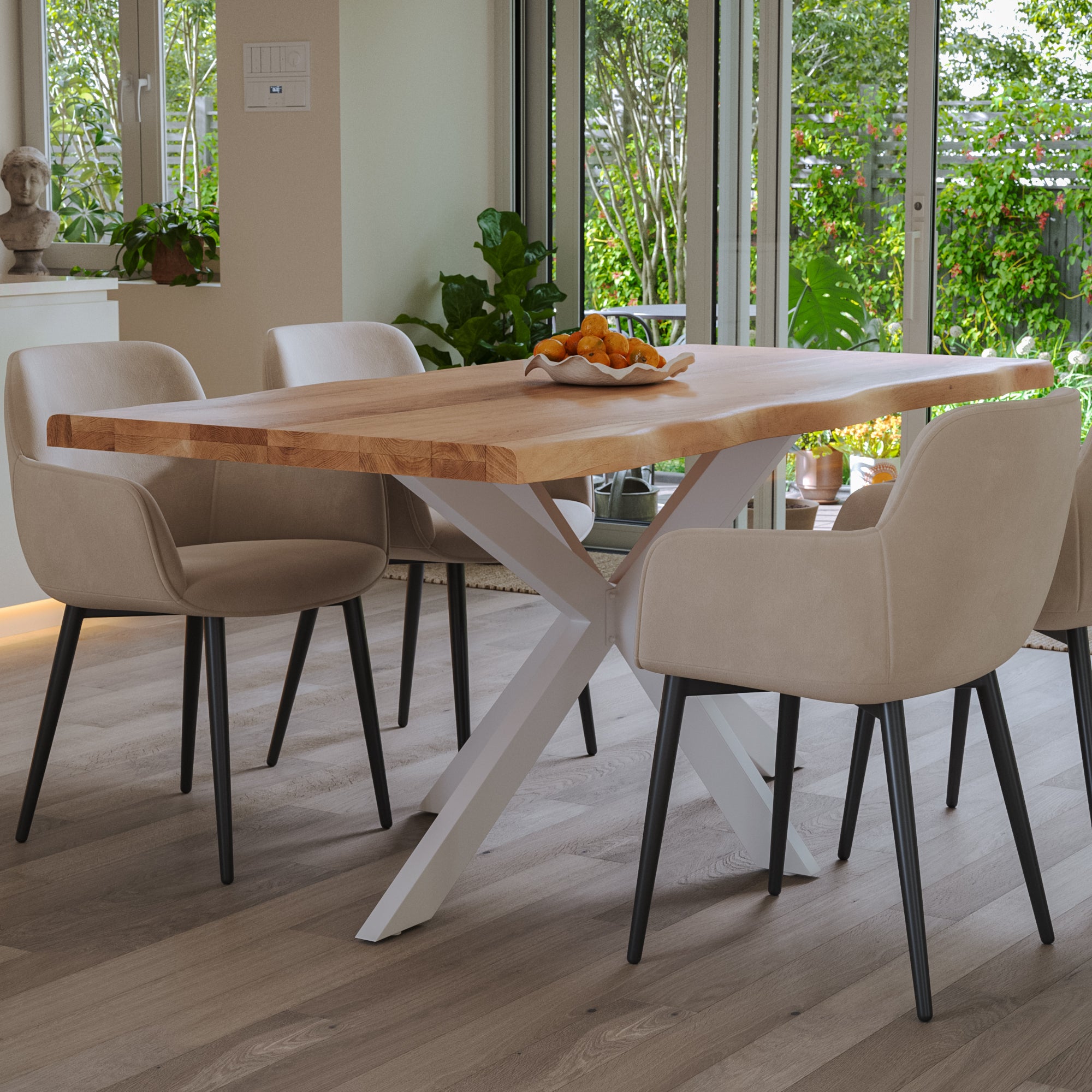#naturfarben #200x100 #spider-gestellweiß