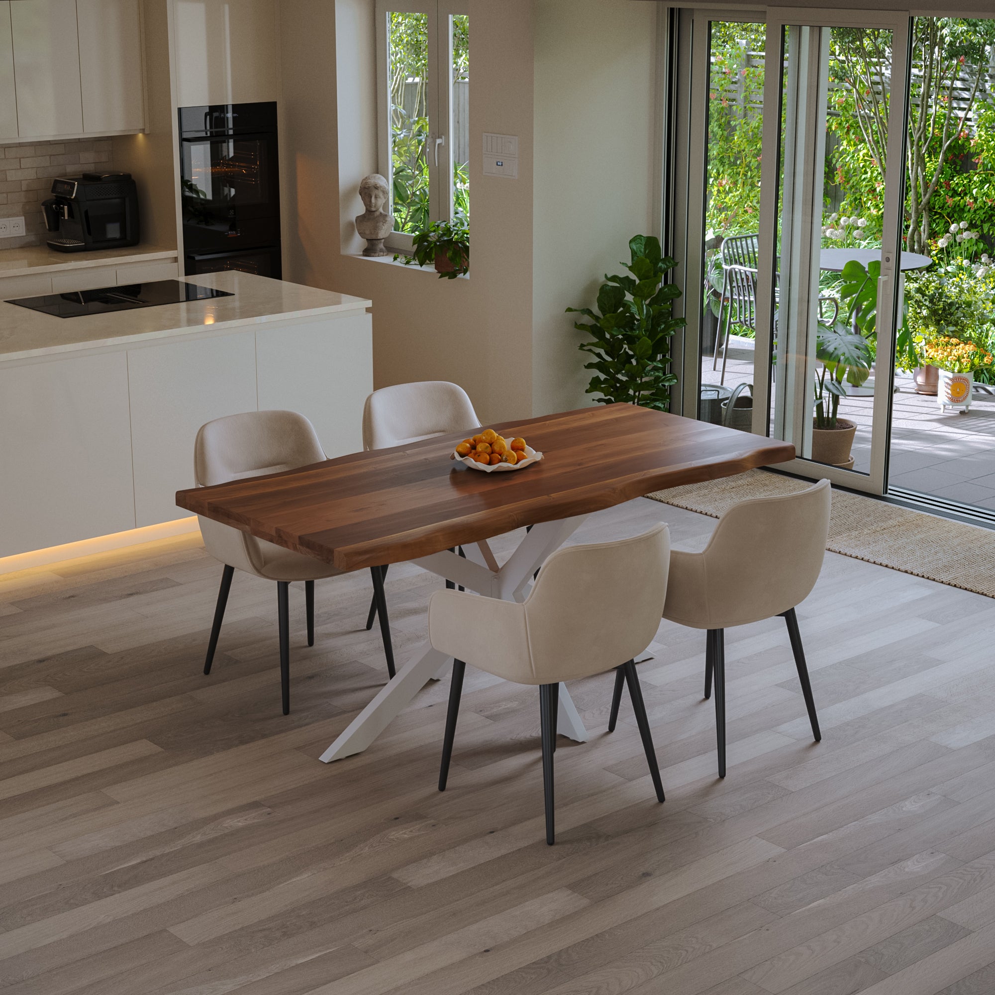 | #Farbe_eichefarben | #Größe_120 cm | #Gestell_Spider-Gestell Weiß