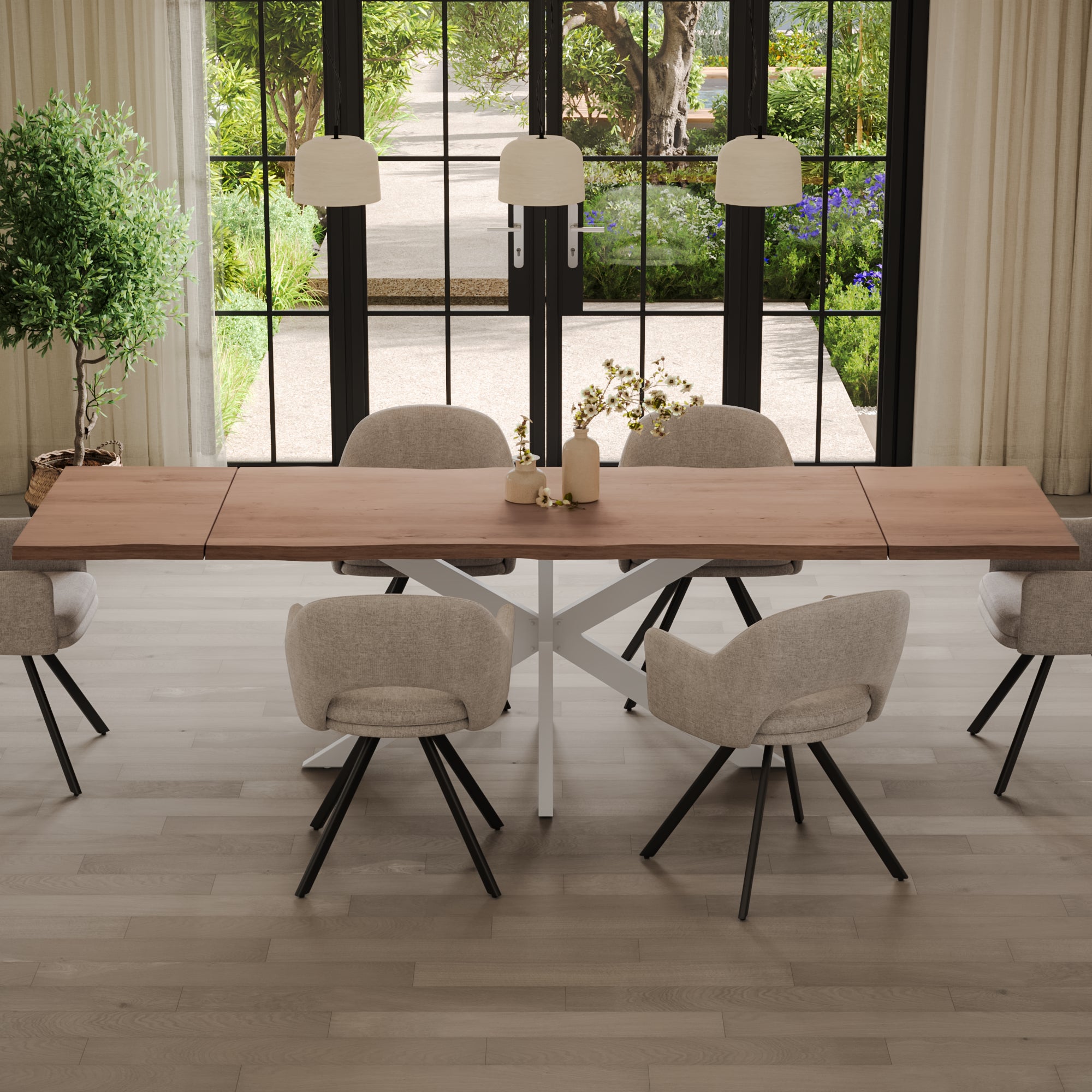 | #Farbe_stonefarben | #Größe_220(320)x100 | #Gestell_Spider-Gestell Weiß