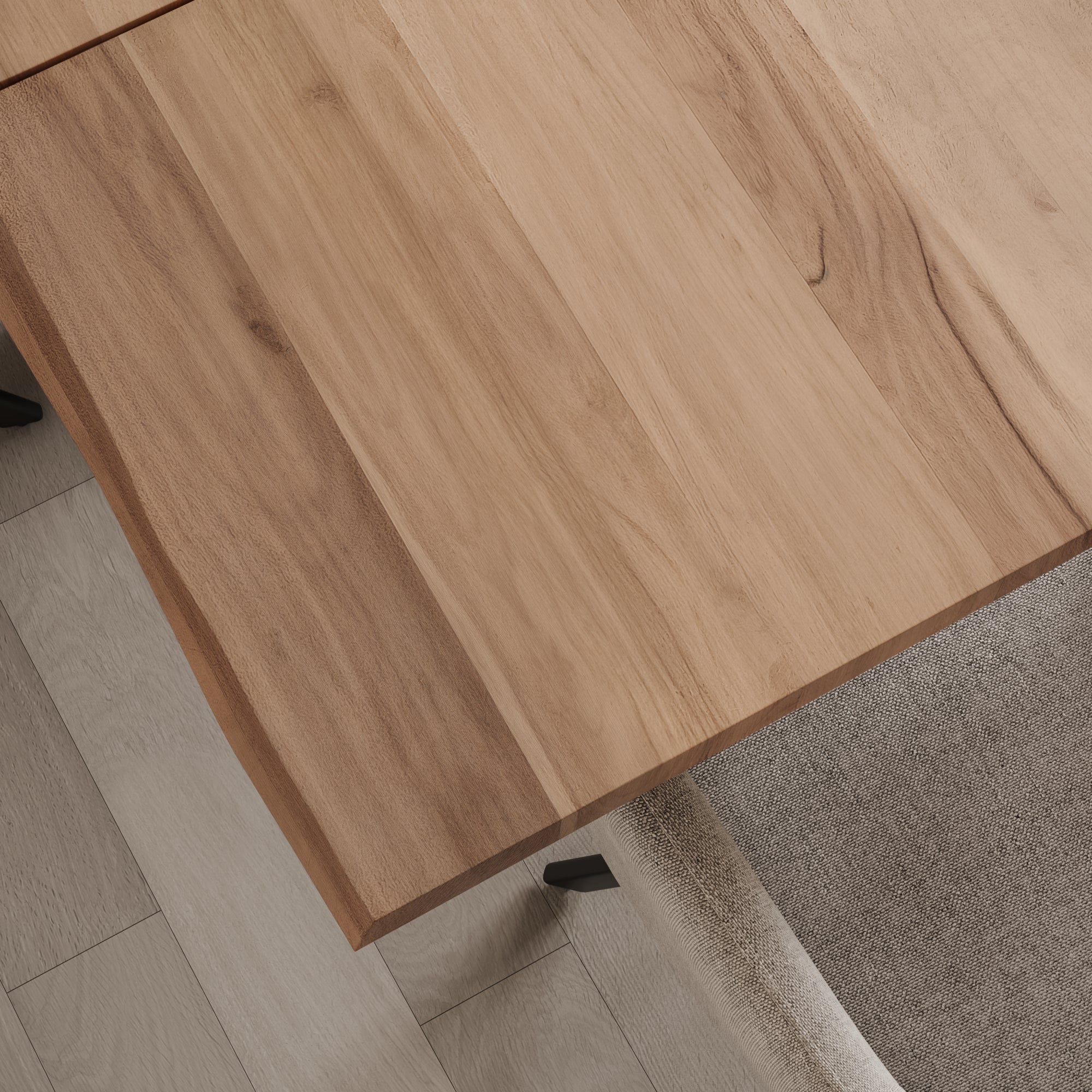 | #Farbe_naturfarben | #Größe_220(320)x100 | #Gestell_U-Gestell Schwarz