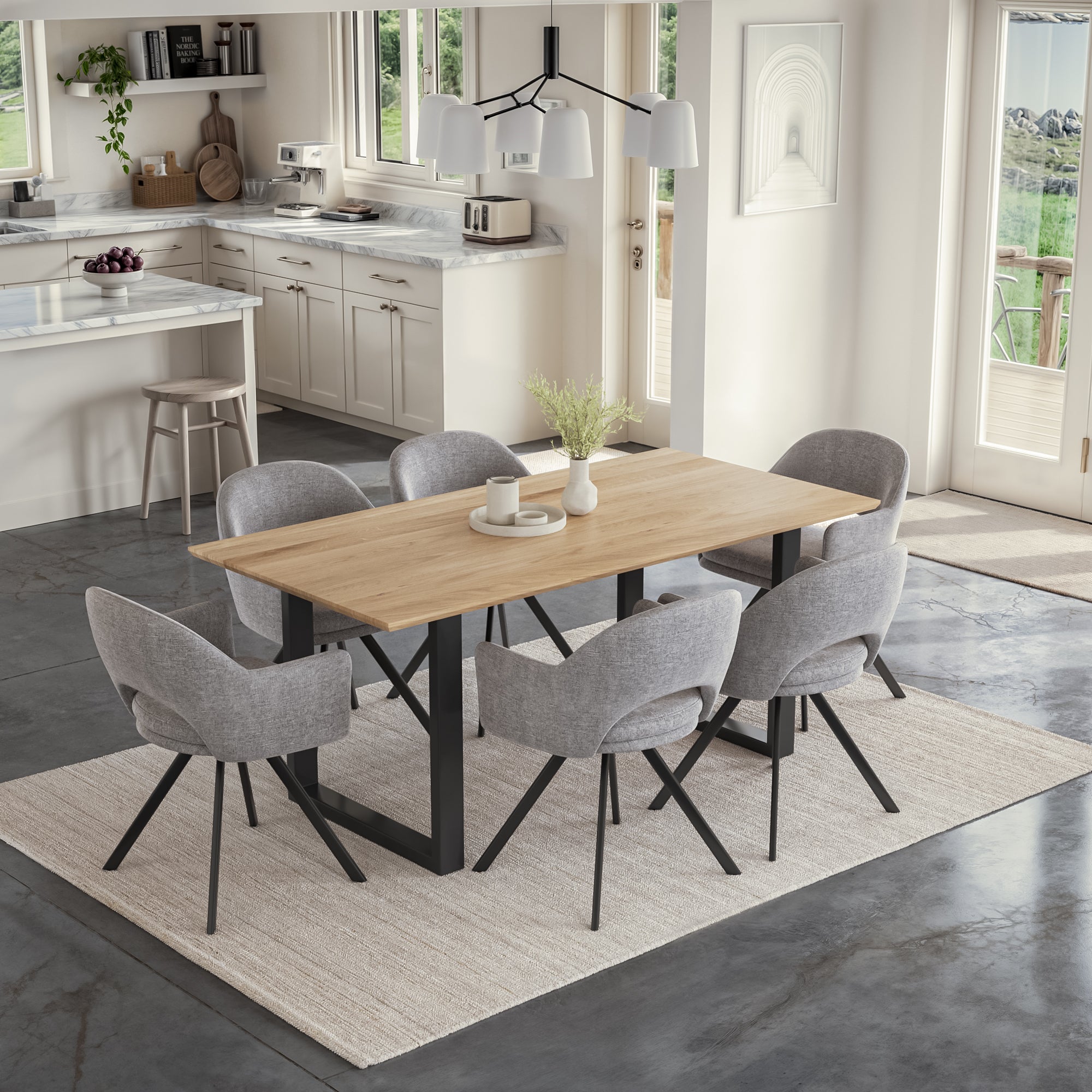 | #Farbe_eichefarben | #Größe_120 cm | #Gestell_U-Gestell Schwarz