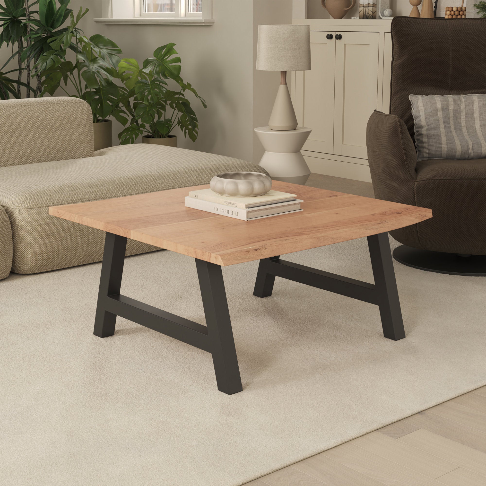 | #Farbe_naturfarben | #Größe_120x80 | #Gestell_A-Gestell Schwarz