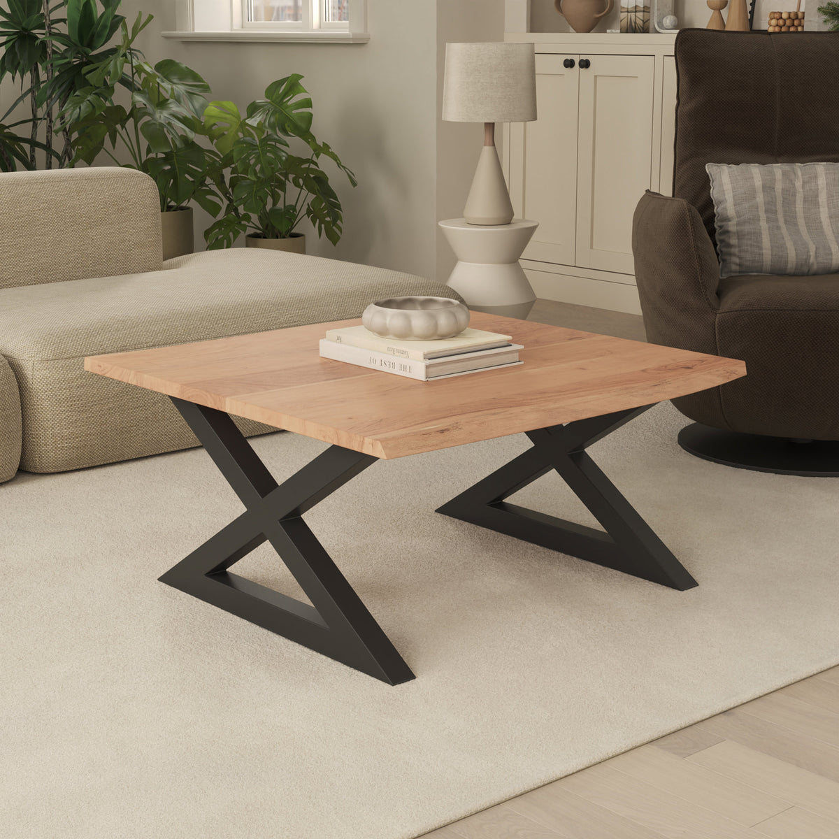 #naturfarben #80x80 #geschlossenx-gestellschwarz